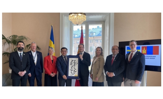 Шведийн парламентад Швед-Монголын бүлэг байгууллаа