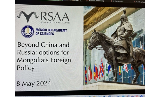 Монголын ШУА, Их Британийн эзэн хааны Азийн нийгэмлэгийнхэнтэй цахимаар уулзав