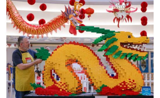 “Lego” тоглоомын 8000 тоосгоор луу бүтээжээ